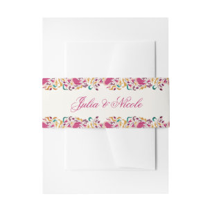 Bandeau De Faire-part Romantique classique Pearl Swan Mariage de cadre f