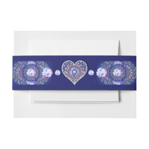 Bandeau De Faire-part Rosace bleue