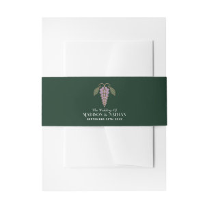 Bandeau De Faire-part Rose Gold Art Nouveau Mariage Fleur de Wisteria Vi