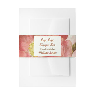 Bandeau De Faire-part Rose Shampooing Bar Soap Band Wrap