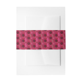 Bandeau De Faire-part Roses magenta