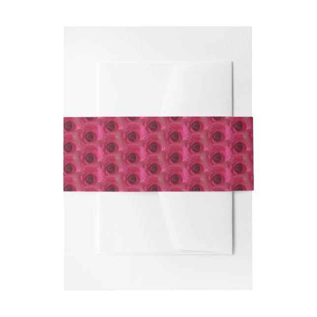 Bandeau De Faire-part Roses magenta (Devant example)