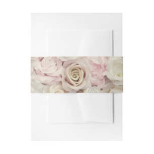 Bandeau De Faire-part Roses vintage Pastel