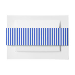 Bandeau De Faire-part Royal Blue Combination Stripes par Shirley Taylor