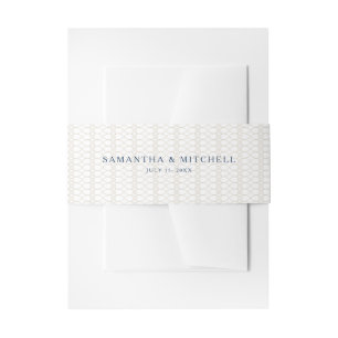Bandeau De Faire-part Royal Classic Retro Invitation Belly Band