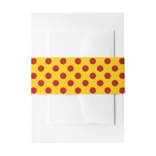 Bandeau De Faire-part Ruban de fleurs rouges par Kenneth Yoncich