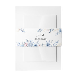 Bandeau De Faire-part Rubans de ventre de carton d'invitation de mariage