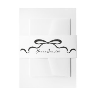 Bandeau De Faire-part Rubans encastrés et bow