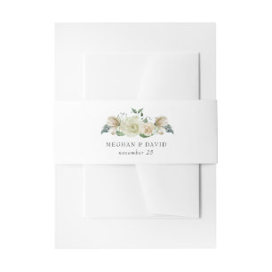 Bandeau De Faire-part Rustic Airical Botanical Neutral Floral Mariage