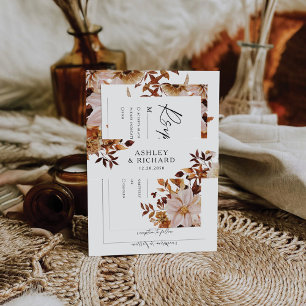 Bandeau De Faire-part Rustic Fall quitte Mariage