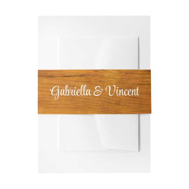 Bandeau De Faire-part Rustique Brown Grange Bois Pays Mariage occidental (Devant example)