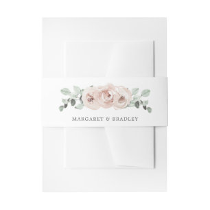 Bandeau De Faire-part Sage Greenery rose Dusty Rose Floral Mariage