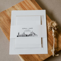 San Francisco Skyline Belly Band, 2"x11.5"