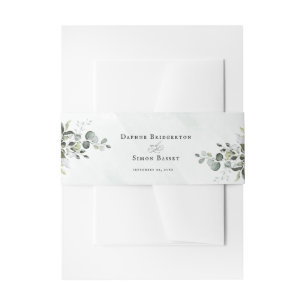 Bandeau De Faire-part Script minimaliste verdoyant Faire-part de mariage