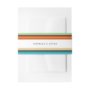 Bandeau De Faire-part Serape été Mariage de bandes latérales