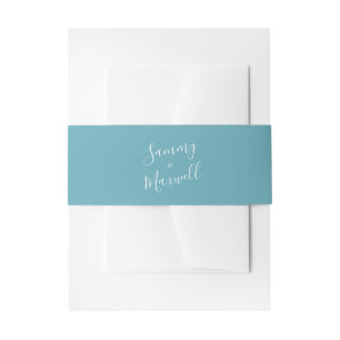 Bandeau De Faire-part Simple Beach Wedding Invitation Belly Band