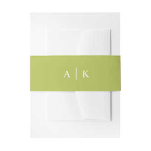 Bandeau De Faire-part Simple chartreuse lime vert invitation bande ventr