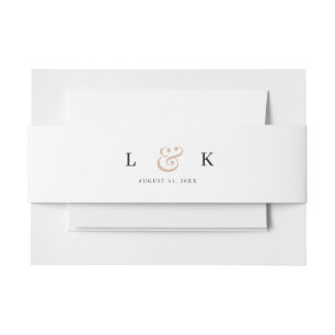 Bandeau De Faire-part Simple minimaliste bande ventre d'invitation
