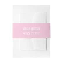 Simple Moderne Élégante Mariage Rose