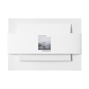 Bandeau De Faire-part Simple moderne minimaliste Mariage de paysage phot