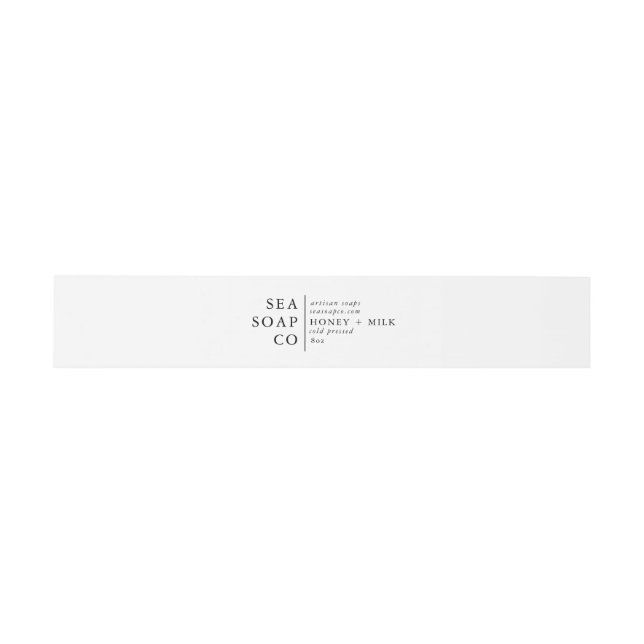Bandeau De Faire-part Stickers de savon personnalisables (Plat)