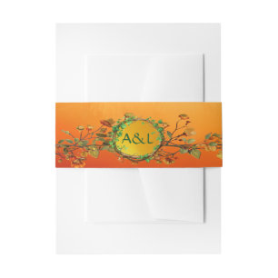 Bandeau De Faire-part Suite Mariage Orange Druid Hill enchantée