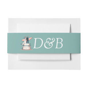 Bandeau De Faire-part Surf Mariage en couple