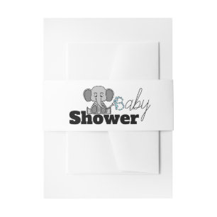 Bandeau De Faire-part Sweet Baby Elephant, Baby shower