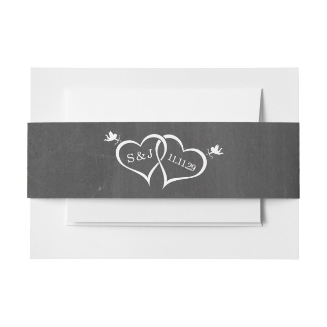 Bandeau De Faire-part Tableau de bord des coeurs cupides (Devant Example)