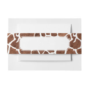 Bandeau De Faire-part Taches de girafe