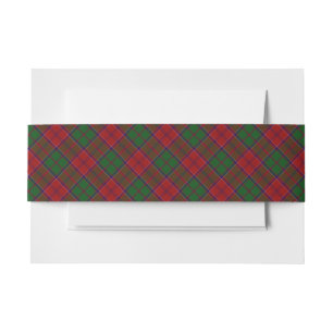 Bandeau De Faire-part Tartan du clan Grant Plaid écossais