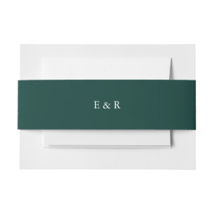 Bandeau De Faire-part Tendance de couleur verte solide pour le biome for
