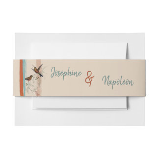 Bandeau De Faire-part Terracotta boho art déco & oiseaux mariage