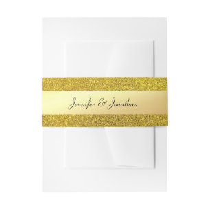 Bandeau De Faire-part Texte de script manuscrit moderne tendance paillet