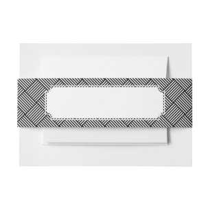 Bandeau De Faire-part Texture vérifiée géométrique