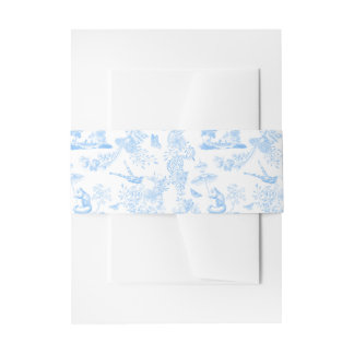 Bandeau De Faire-part Toile de Chinoiserie de la Jungle de Preppy