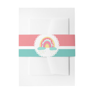 Bandeau De Faire-part Tootsie Fruity Rainbow Invitation Belly Band