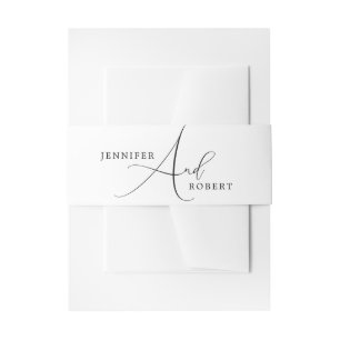 Bandeau De Faire-part Typographie De Script Blac Sur Arrière - plan Blan