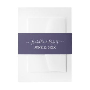 Bandeau De Faire-part Typographie Mariage violette