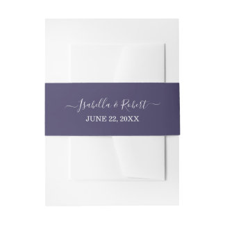 Bandeau De Faire-part Typographie Mariage violette