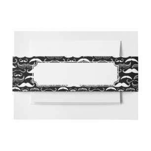 Bandeau De Faire-part Un club des messieurs. Motif de moustache