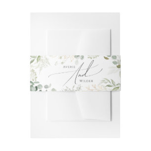 Bandeau De Faire-part Verdure et or