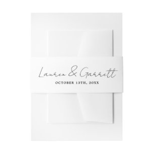 Bandeau De Faire-part Véritable simplicité 3 mariée et Mariage de chambr