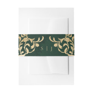 Bandeau De Faire-part Vert émeraude Victorian enchanted Mariage