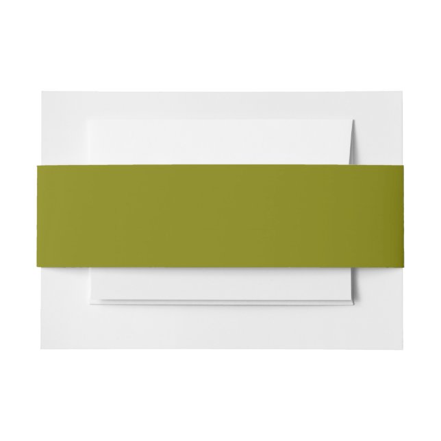 Bandeau De Faire-part Vert olive classique (Devant Example)
