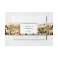 Vignoble Napa Valley aquarelle mariage