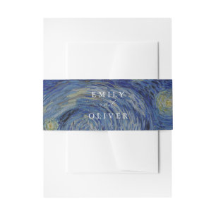 Bandeau De Faire-part Vincent Van Gogh Mariage de nuit Starry