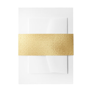 Bandeau De Faire-part Vintage Gold Glam Mariage Elegant Band