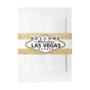 Bandeau De Faire-part Vintage Sepia Vegas Connexion Parties scintillant 