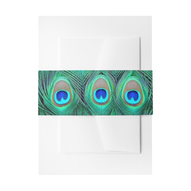 Bandeau De Faire-part Vivid Mariage Peacock (Devant example)